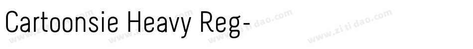 Cartoonsie Heavy Reg字体转换